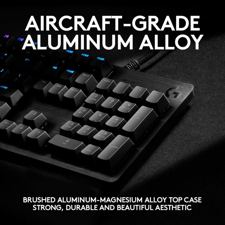 Logitech G512 mechanische Gaming-Tastatur, GX-Brown Taktile Switches, LIGHTSYNC RGB-Beleuchtung, USB