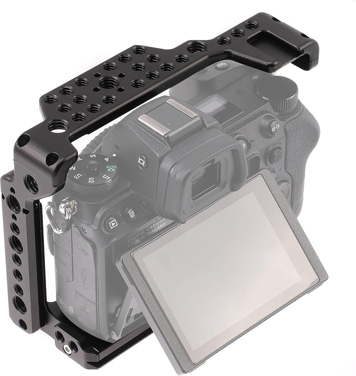 Z6 Z7 II Cage, Hersmay Aluminium DSLR Camera Cage Kamerakäfig für Nikon Z5/ Z6/ Z7/ Z6II/ Z7II Kamer