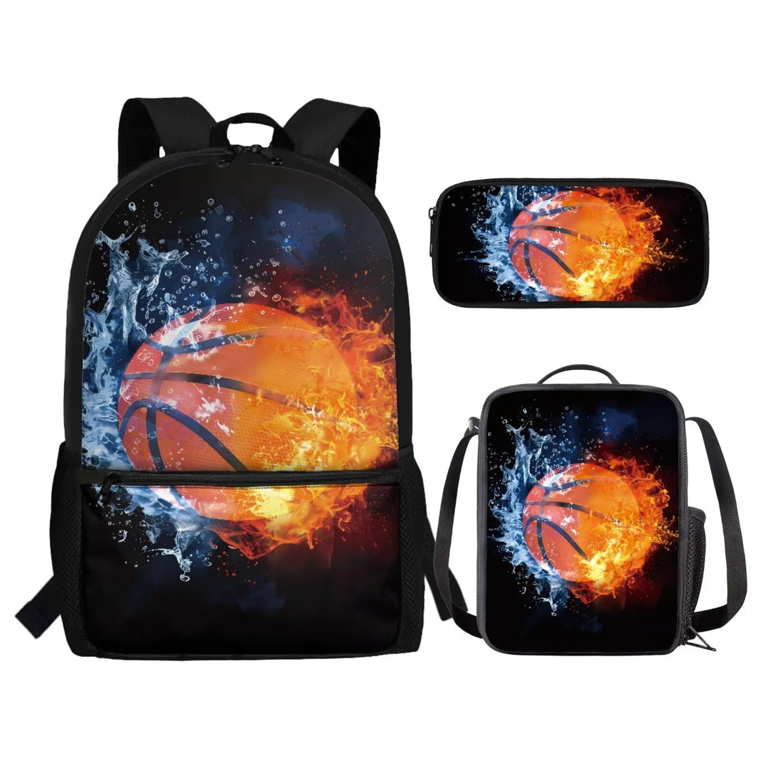 Renewold School Backpack Set 3Pcs with Lunch Box Pencil Case Girls Backpacks Ages 6-18 Portable Lunc