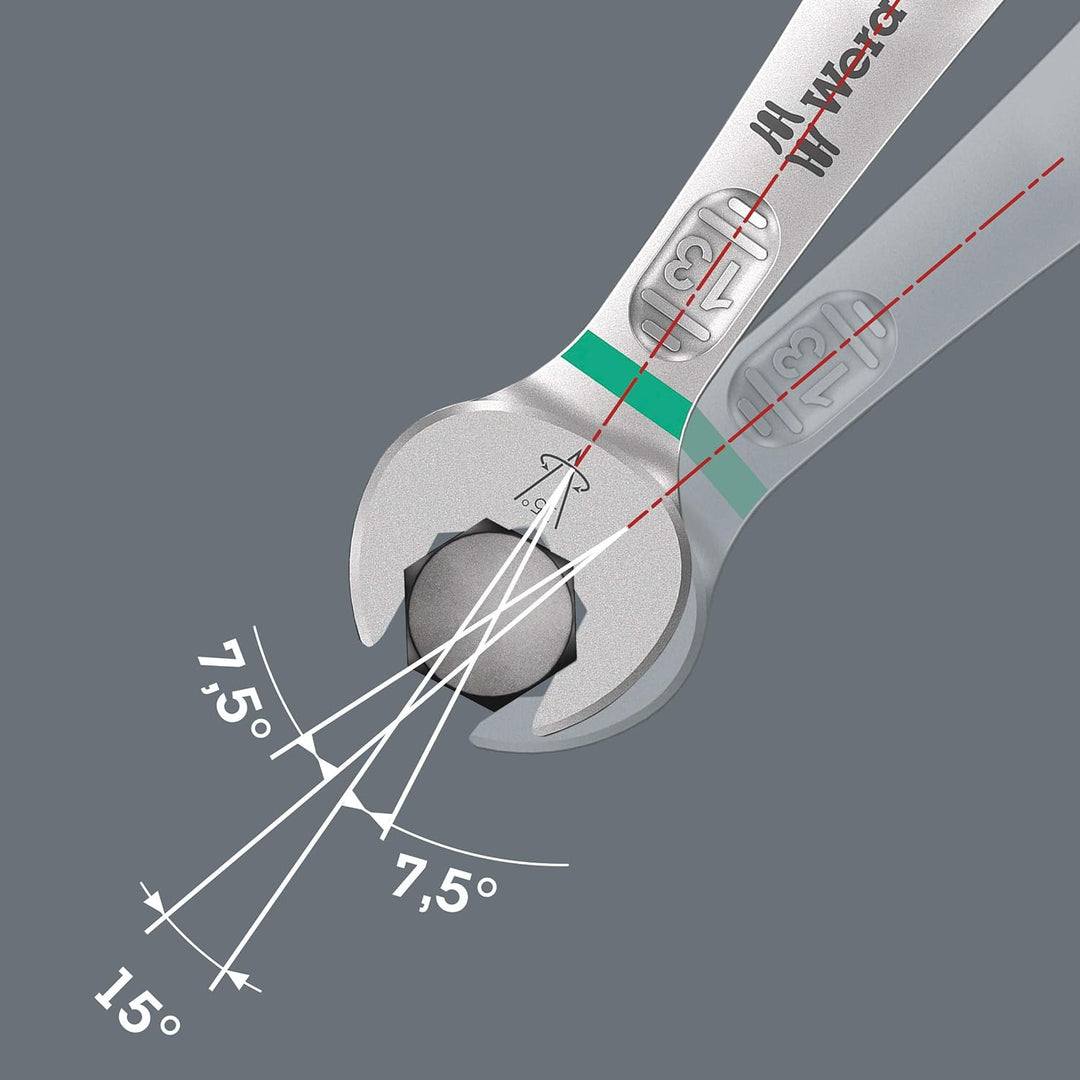 Wera - 05020228001 - Ringmaulschlüssel Satz, 6003 Joker 4 Set 1, 4-teilig Metrisch, Metrisch