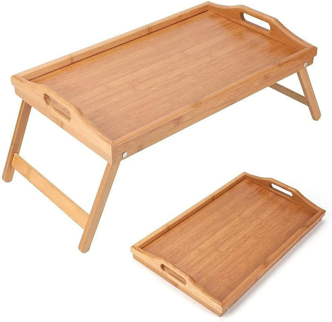 Youyijia Betttablett Frühstückstablett für Bett Frühstückstisch Klappbarer Betttisch Frühstück Holzt