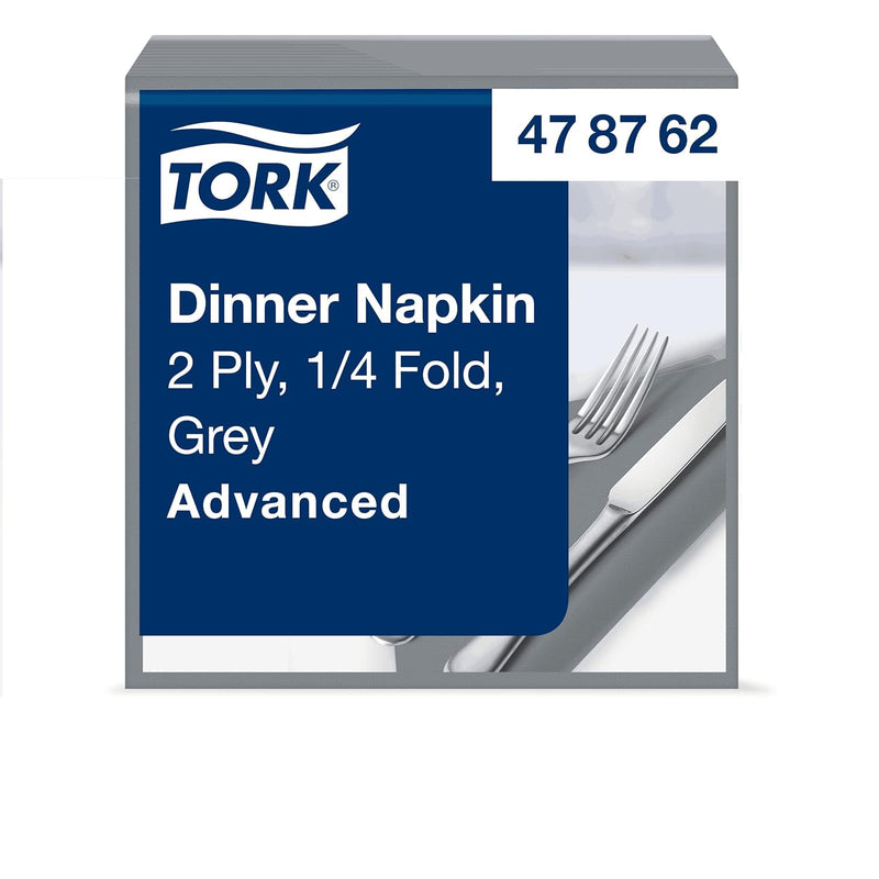 Tork 478762 Dinnerservietten Grau / 2-lagige Papierservietten / Passend für jede Gelegenheit / Advan