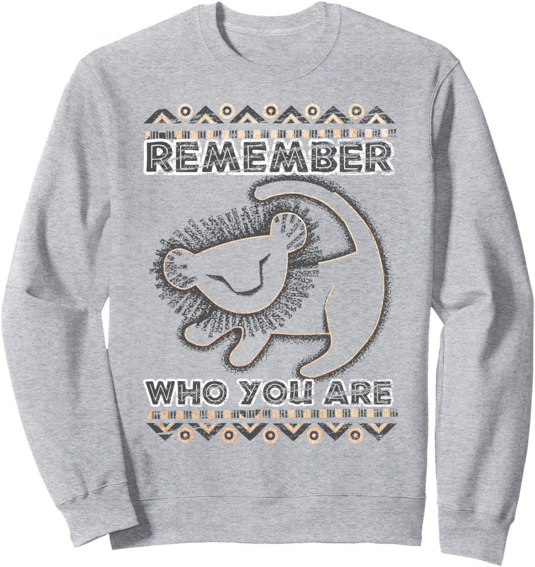 Disney Lion King Remember Who You Are Geometric Portrait Sweatshirt