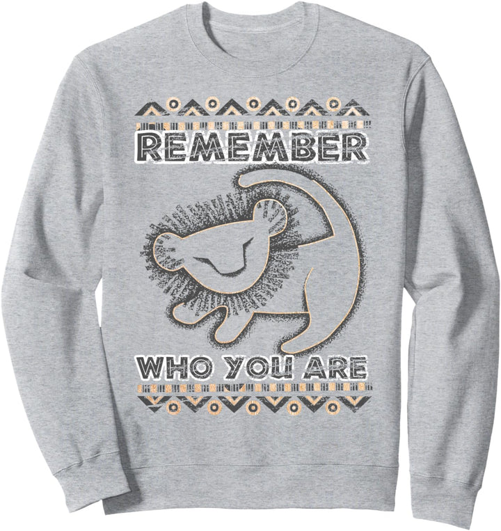 Disney Lion King Remember Who You Are Geometric Portrait Sweatshirt