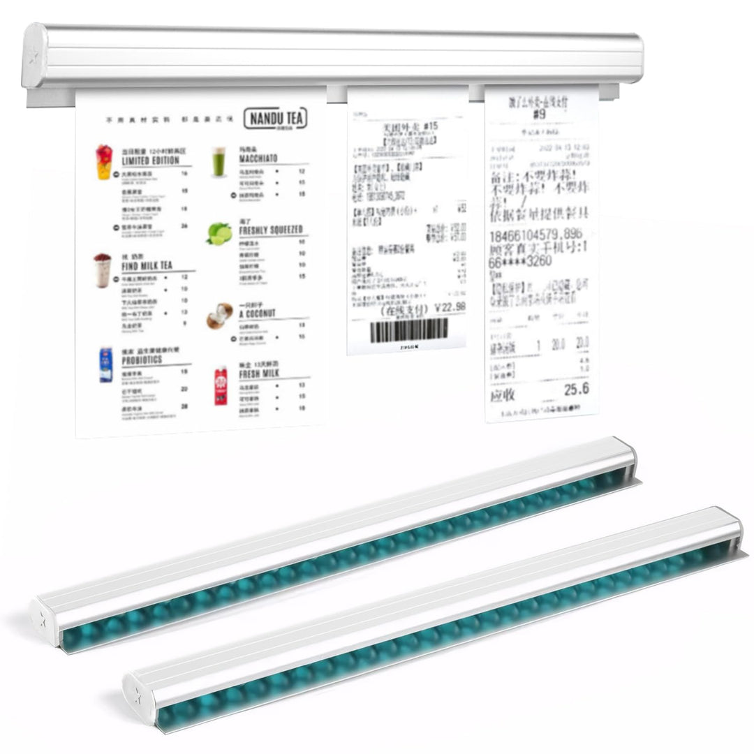 2 Stück Bonhalter Gastronomie, Bonleiste 40 Cm, Bonschiene Bonleiste Gastronomie Bonhalter Notizleis