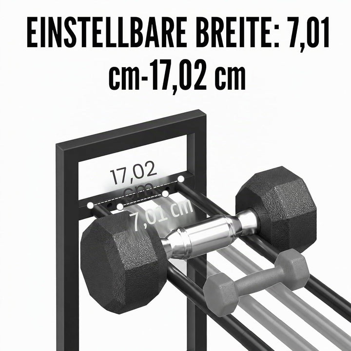 Hantelregal, Hantelständer Kurzhanteln für das Home Gym 3-stufiges, 3-stufiges