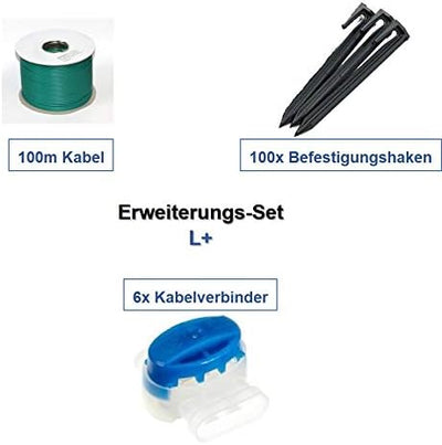 Genisys Erweiterung Set L+ kompatibel mit Robomow ® RX* RC* RS* Kabel Haken Verbinder Paket Kit