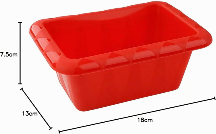 Dr. Oetker Mini-Kastenform 18 cm Flexxibel Love, Königskuchenform aus Silikon, Brotbackform für eind