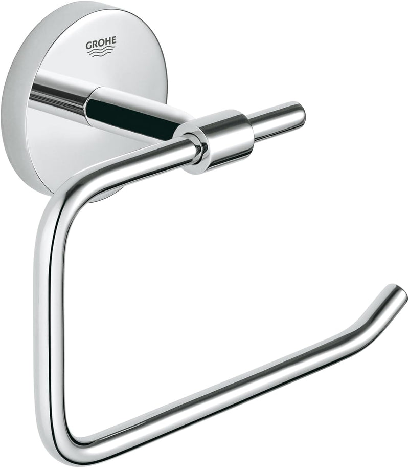 GROHE Bau Cosmopolitan - WC-Papierhalter (Material: Metall, verdeckte Befestigung, zum bohren oder k