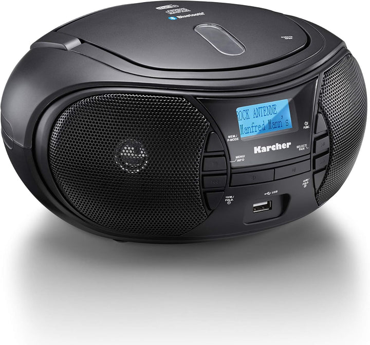 Karcher RR 5028D - tragbares DAB+ Radio mit CD-Player, Bluetooth, USB