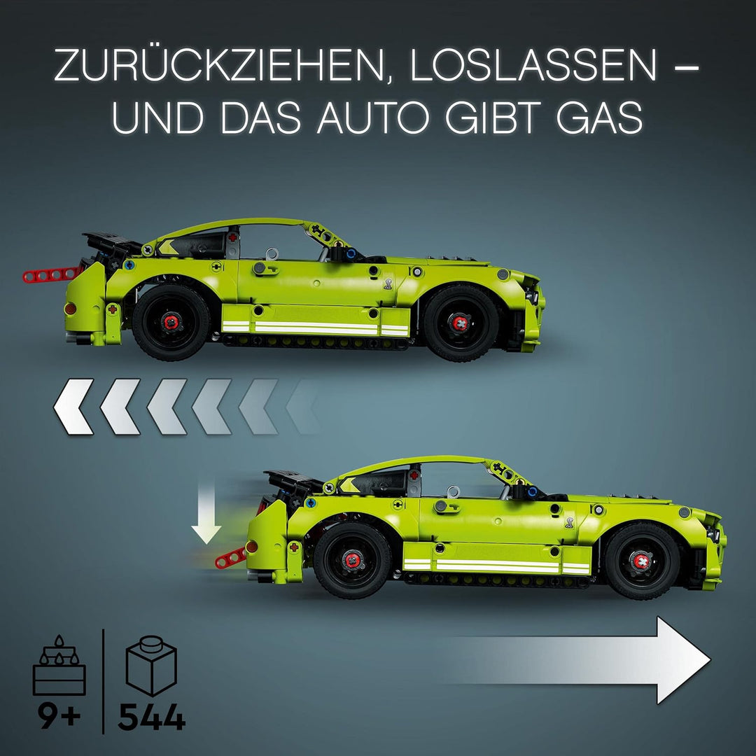 LEGO 42138 Technic Ford Mustang Shelby GT500, Modellauto-Bausatz, Spielzeugauto, Rennauto für Kinder