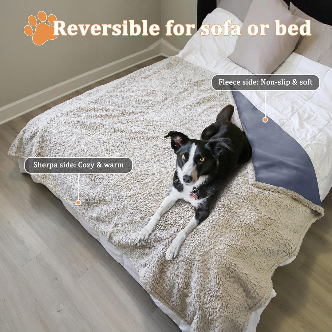 Kritter Planet wasserdichte Hundedecke, Urindichte Haustierdecke für Couchbett Welpen Katzen Fleece
