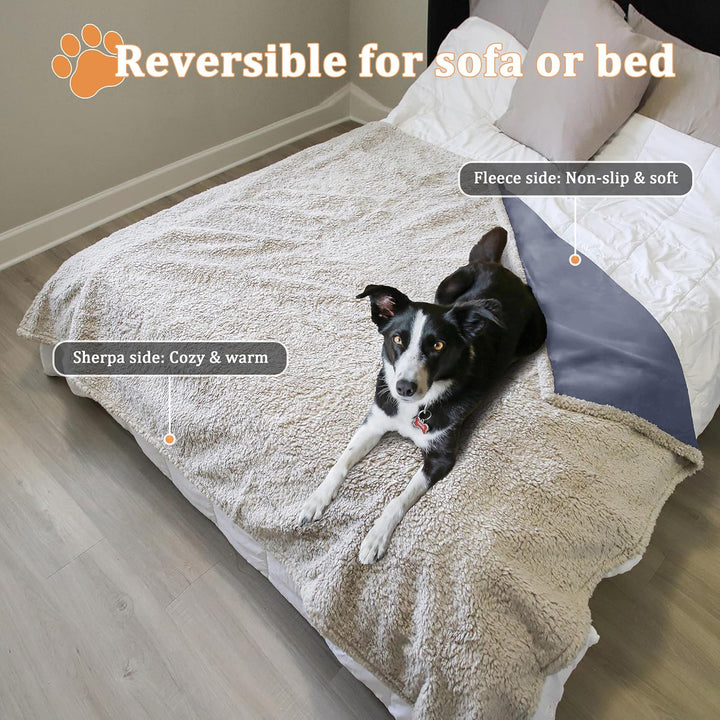 Kritter Planet wasserdichte Hundedecke, Urindichte Haustierdecke für Couchbett Welpen Katzen Fleece