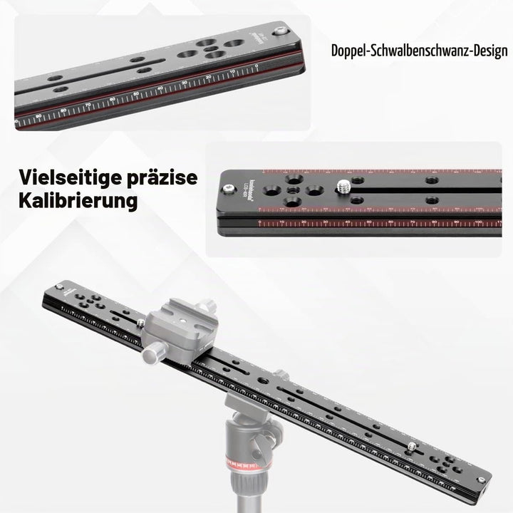 Koolehaoda 400mm Schienenplatte Mehrzweck Schnellwechselplatte Rail QR Aluminiumlegierungsplatte kom