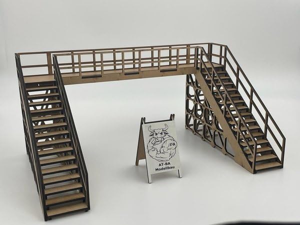 220014 Slotcar Brücke U-Form für 2 Fahrspuren
