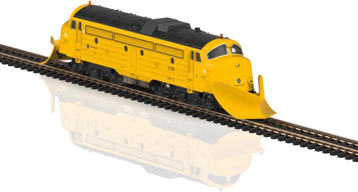 Diesellokomotive mit Schneeräumer