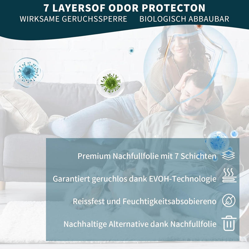 10 Nachfüllfolie für Windeleimer, Windeleimer Nachfüllkassetten, Für Spross Nachfüllkassetten, Für A
