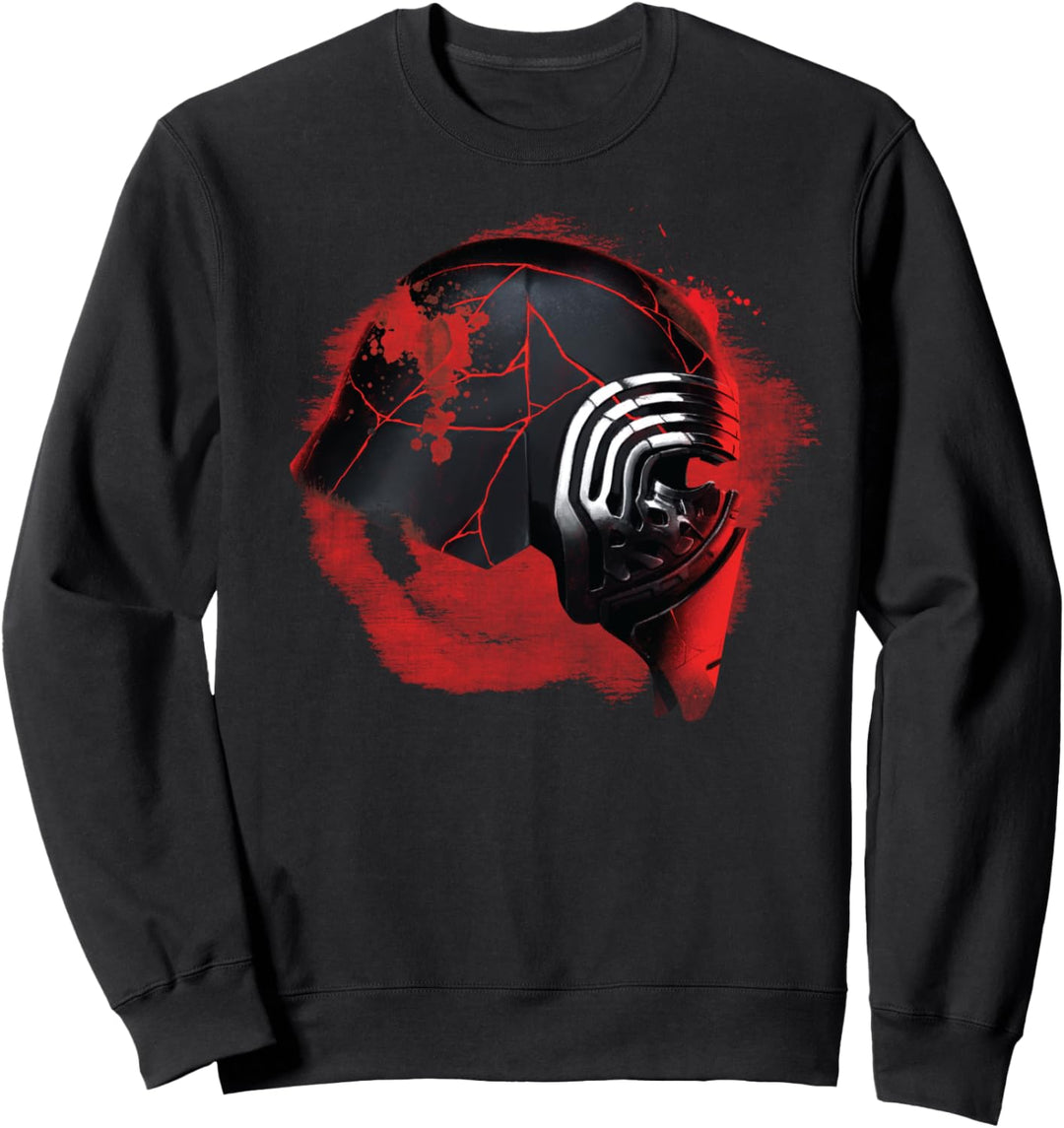 Star Wars Rise of Skywalker Kylo Ren Helmet Damage Sweatshirt