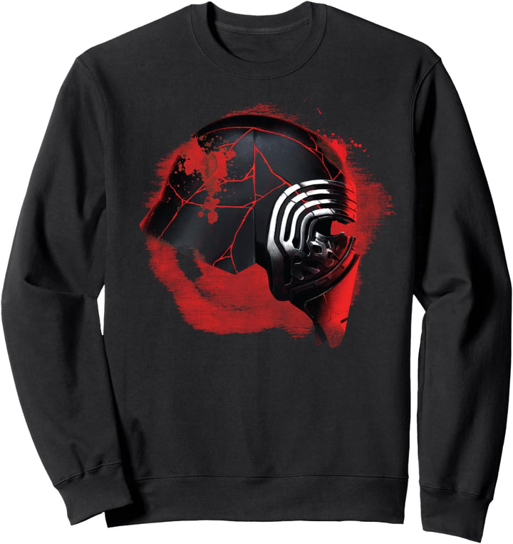 Star Wars Rise of Skywalker Kylo Ren Helmet Damage Sweatshirt