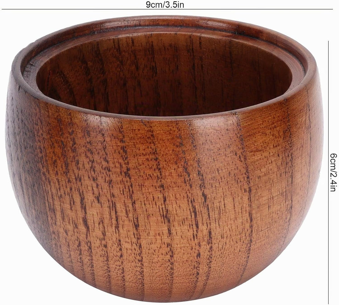 2er Pack Gewürzdosen aus Holz, Japanischen Stil Zuckerdose mit Deckel und Löffel, Rund Gewürzgläser