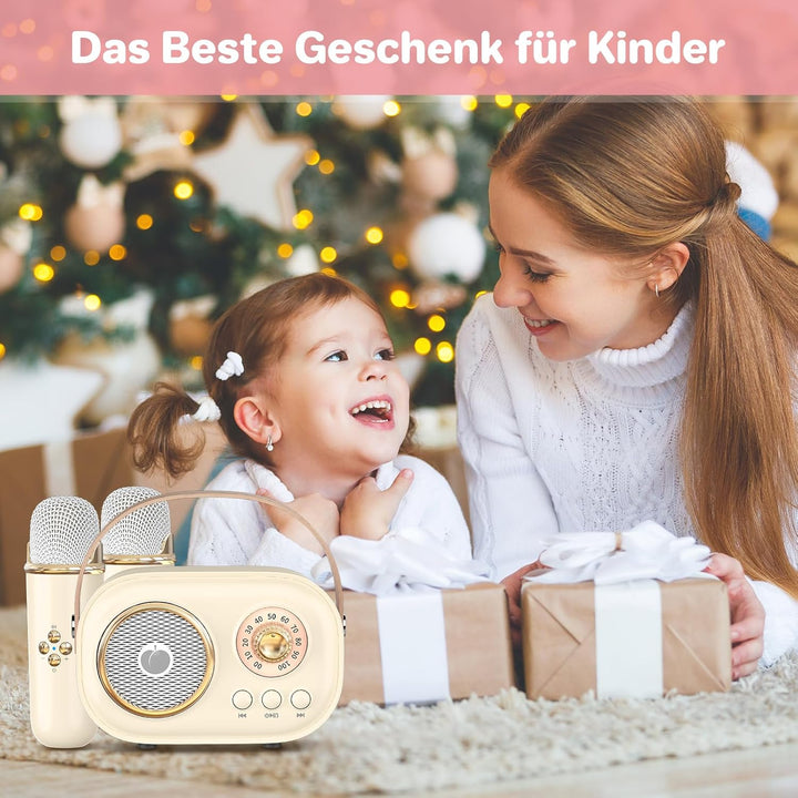 Heetipuk C20 Karaoke Machine for Kids-Yellow