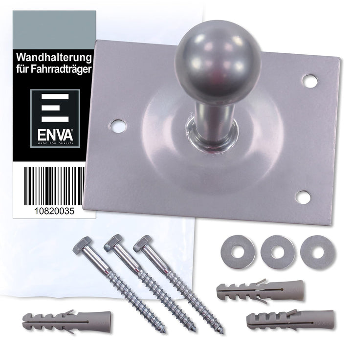 ENVA 1x Robuste Wandhalterung Wandhalter Halterung für Fahrradträger Heckträger Fahrradheckträger