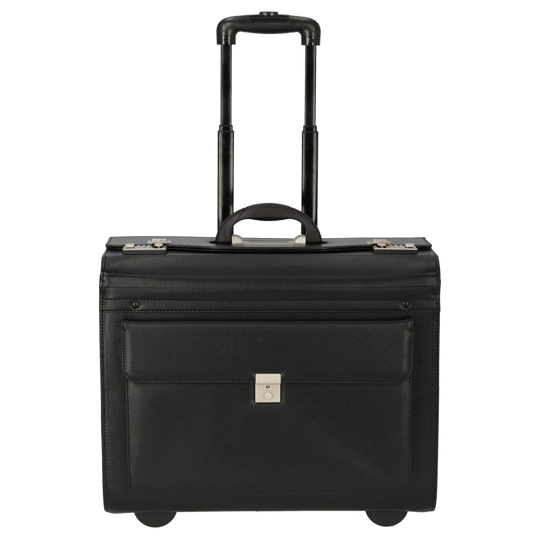 Dermata Pilotenkoffer 2-Rollen-Businesstrolley 50 cm schwarz