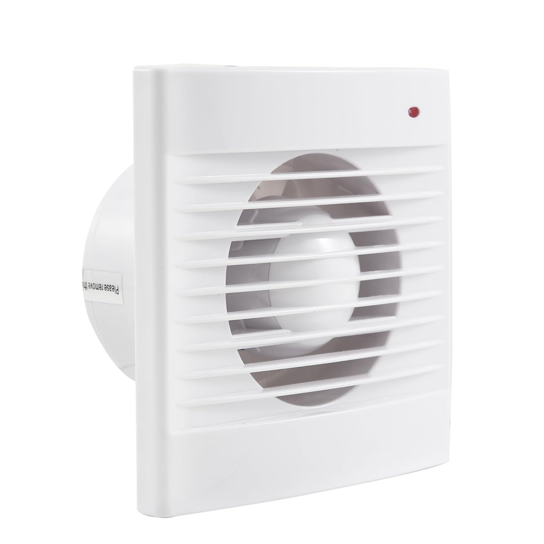 Badlüfter 100mm mit Rückschlagventil, 142m³/h Abluftventilator, Rohrventilator, für Badezimmer, Küch