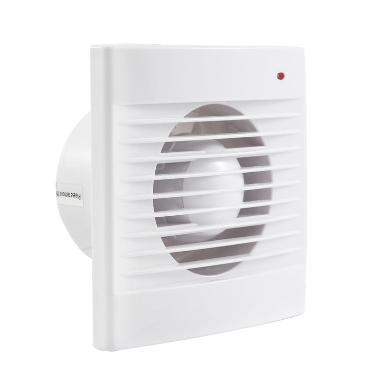 Badlüfter 100mm mit Rückschlagventil, 142m³/h Abluftventilator, Rohrventilator, für Badezimmer, Küch