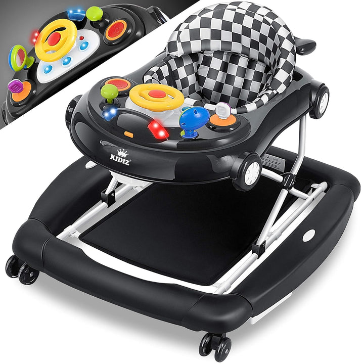 KIDIZ® 4in1 Lauflernhilfe Babywalker Spiel- und Lauflernwagen Gehfrei - Schaukelfunktion Babywippe m