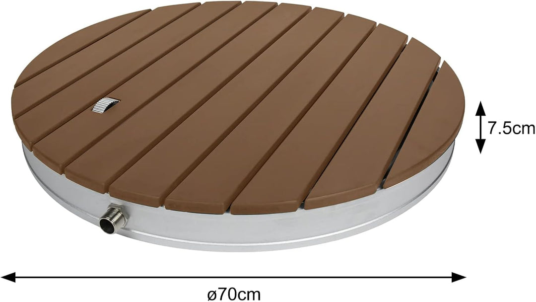 Outdoor Bodendusche Gartendusche Aussendusche rutschfeste Saunadusche Garten Pool Camping Dusche WPC