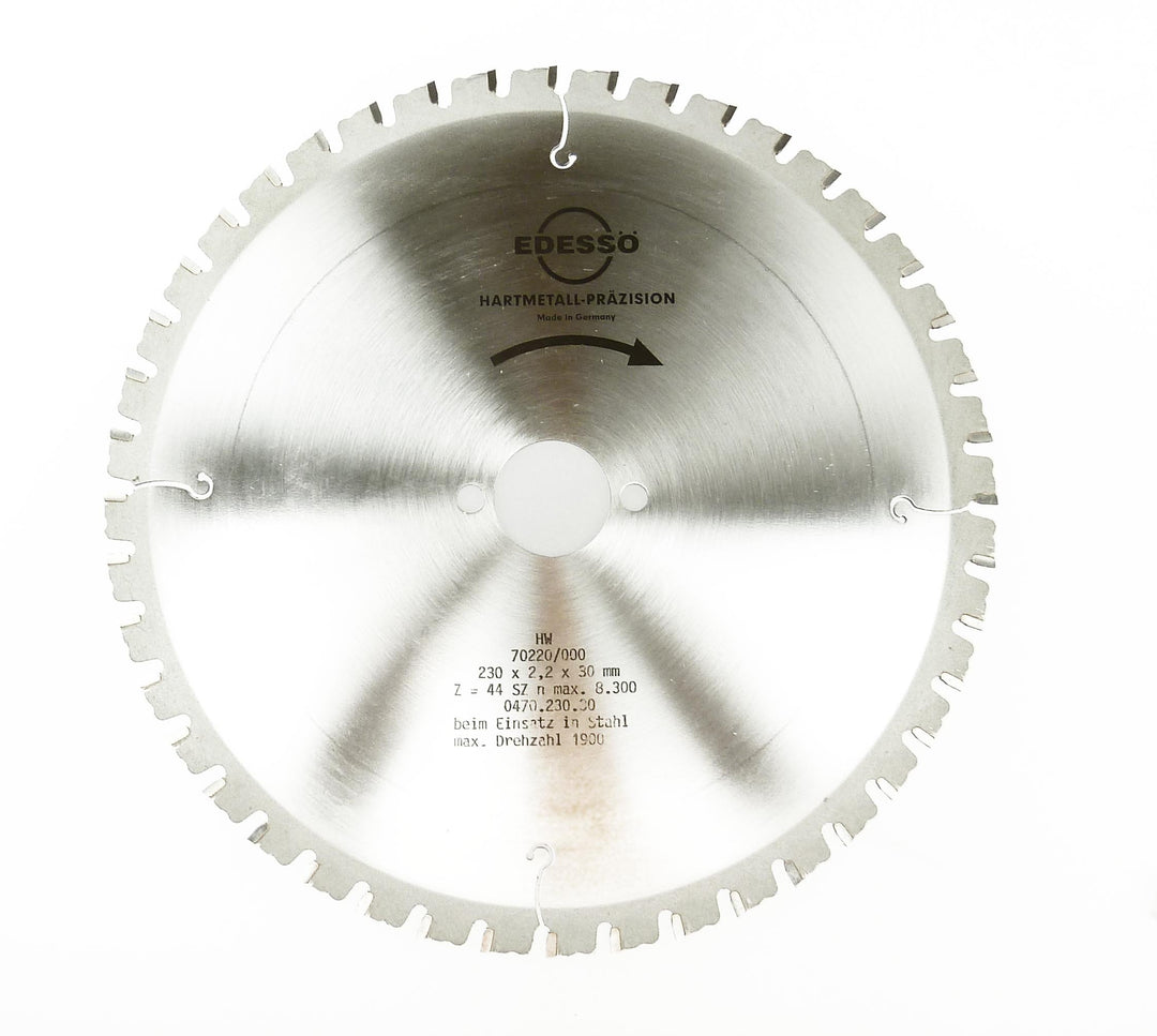 Edessö 47023030 HM-Kreissägeblatt Präzision-Trockenschnitt HW 230x2,2/1,8x30 Z=44 STZ, silber