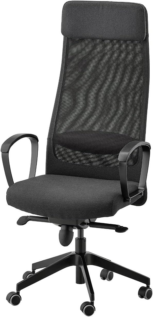 IKEA Markus Bürostuhl, passen Sie die Höhe und den Winkel dieses Stuhls an, damit sich Ihr Arbeitsta