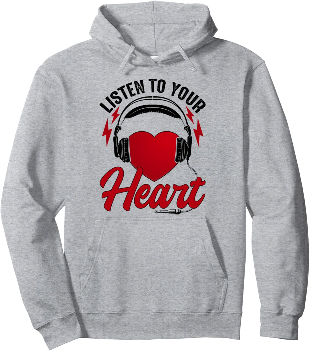 Listen To Your Heart Songshirt Roxette mit Herz Pullover Hoodie