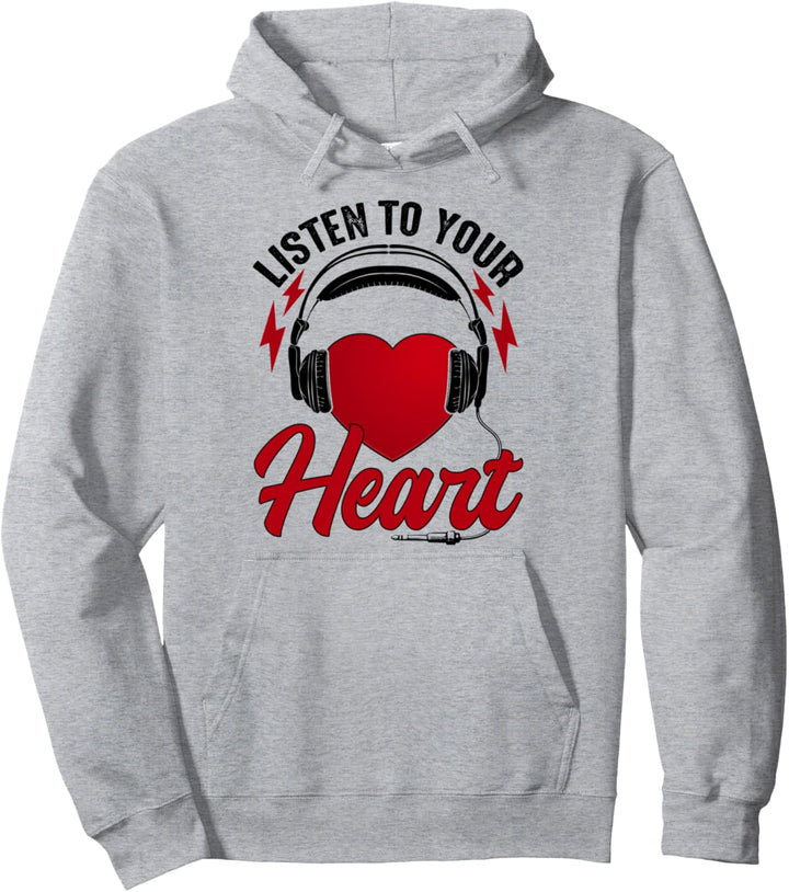 Listen To Your Heart Songshirt Roxette mit Herz Pullover Hoodie