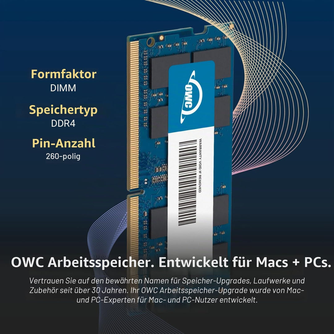 OWC - 16GB Memory Upgrade Kit - 2 x 8GB PC21300 DDR4 2666MHz SO-DIMMs für Mac Mini (2018 - aktuell),