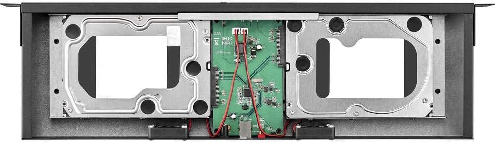 Renkforce RF-3570312 19 Zoll 2 x Netzwerkschrank-Festplatteneinbaurahmen 1 HE