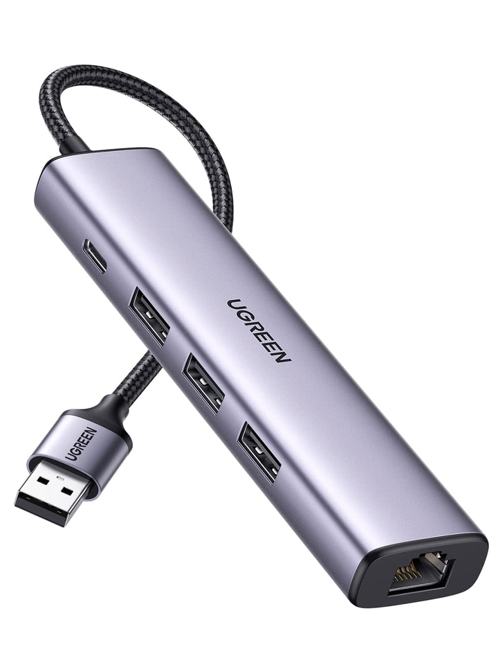 UGREEN USB Hub Ethernet Adapter Gigabit LAN Adapter mit 3 USB 3.0 Ports 1000 Mbps USB Netzwerkadapte