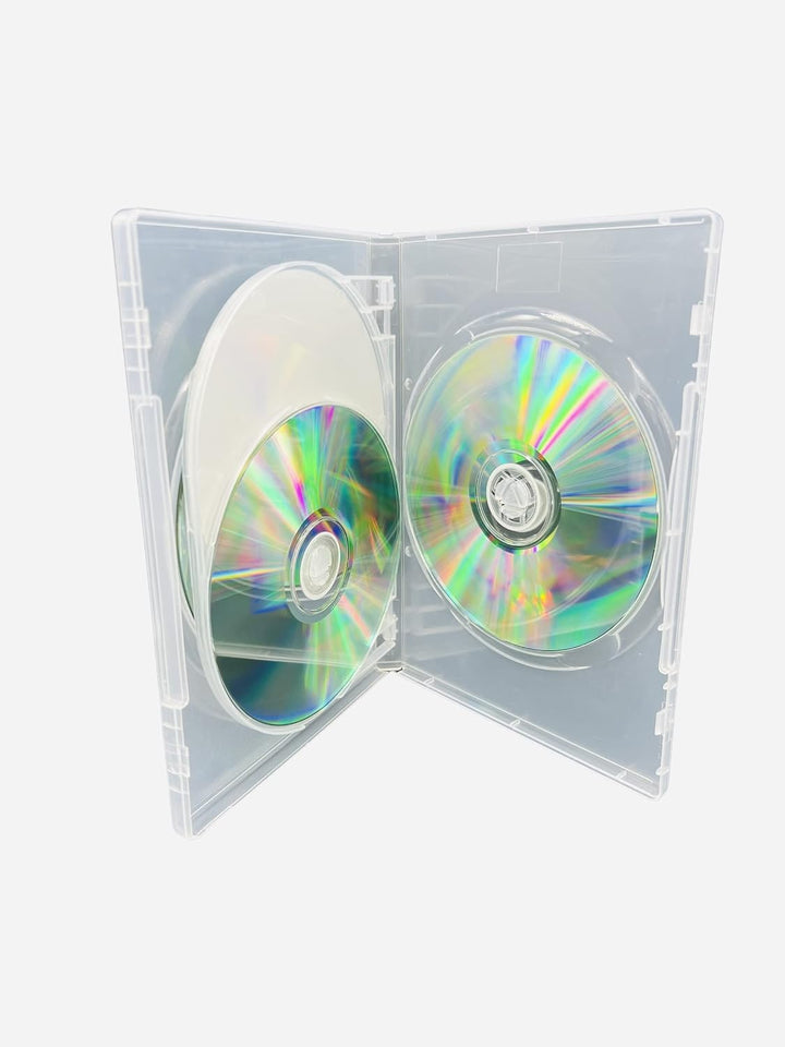 Dragon Trading DVD-/CD/Blu-Ray-Hüllen für 4 DVDs, 14 mm Rücken, transparent, 5 Stück