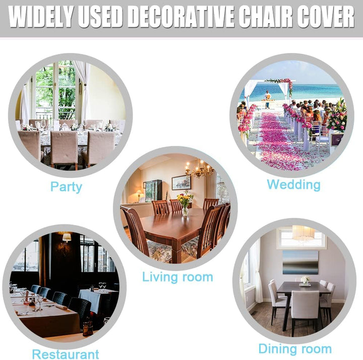 HZDHCLH Stuhlhussen 4er Set Stuhlbezüge Stretch abnehmbar, waschbar, Esszimmerstuhl-Schutzsitz für H
