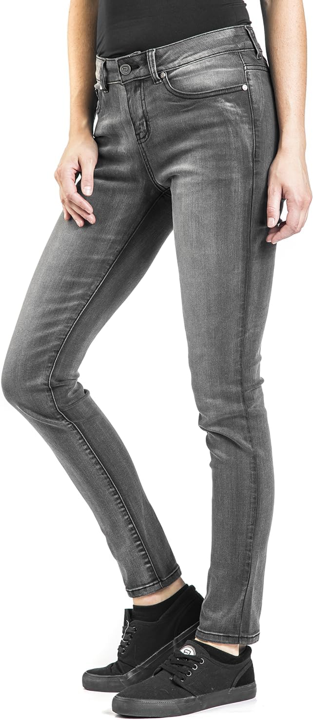 RED by EMP Damen graue Jeans mit Waschung W29L34