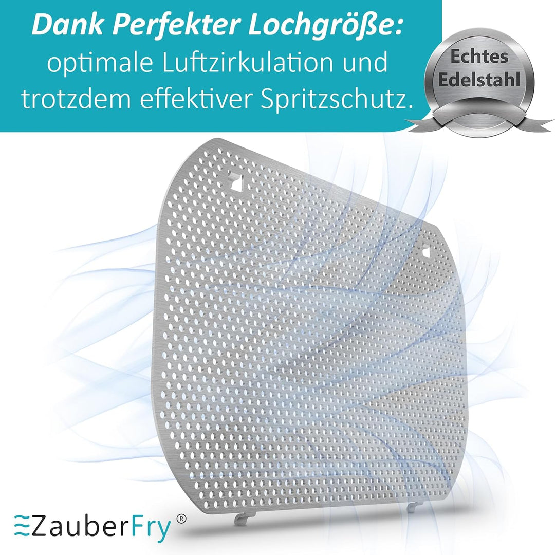 2x ZauberFry Spritzschutz, Effektiver Fettspritzschutz kompatibel mit Ninja Double Stack SL400EU Hei