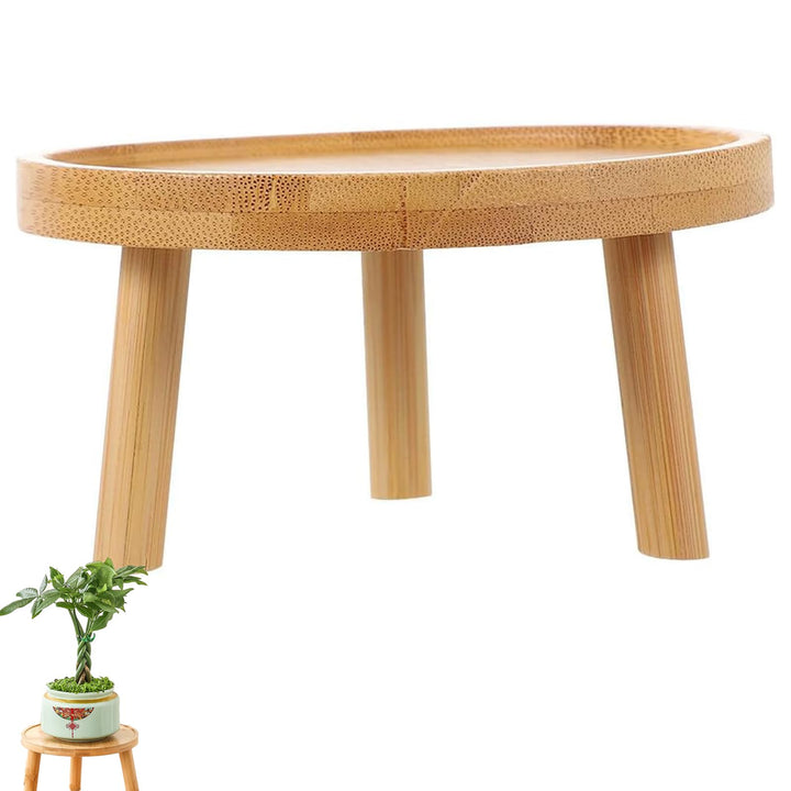 Pflanzenhocker Klein, Hocker Holz Für Blumen, Topfpflanzenständer Holz, Blumentopf Basishalter Rund,