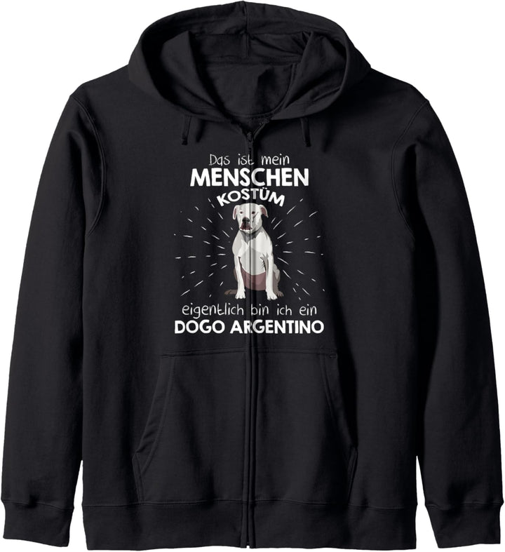 Mein Menschen Kostüm Bin ich ein Dogo Argentino, Halloween Kapuzenjacke