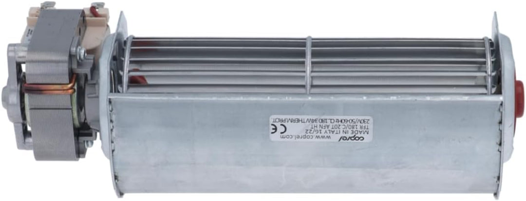 Querstromlüfter FFR von COPREL 230V 50/60Hz 25 W Ø 60 mm L 180 mm universal 144 m³/h Motor rechts La