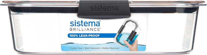Sistema Frischhaltedose, Kunststoff, Transparent/Grau, 2 l 2 l Einzelbett, 2 l Einzelbett