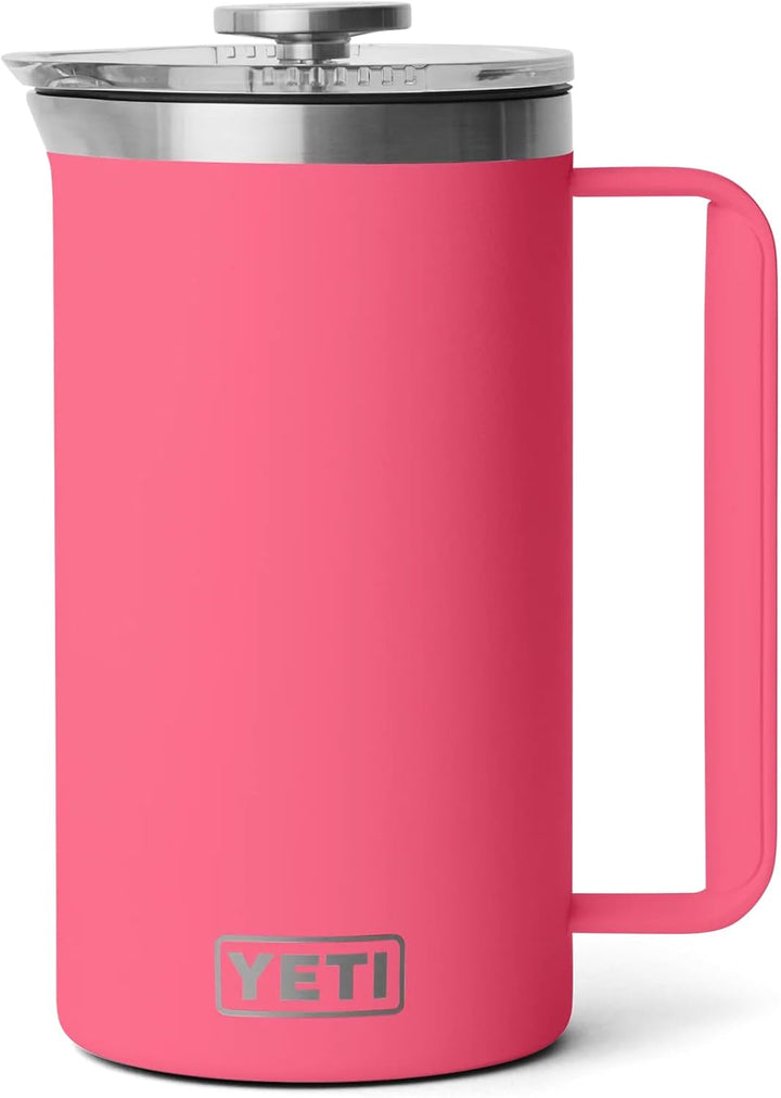 YETI Rambler Stempelkanne Mit DuraSip Keramikbeschichtung, Tropical Pink, 34 oz (1 L), Tropical Pink