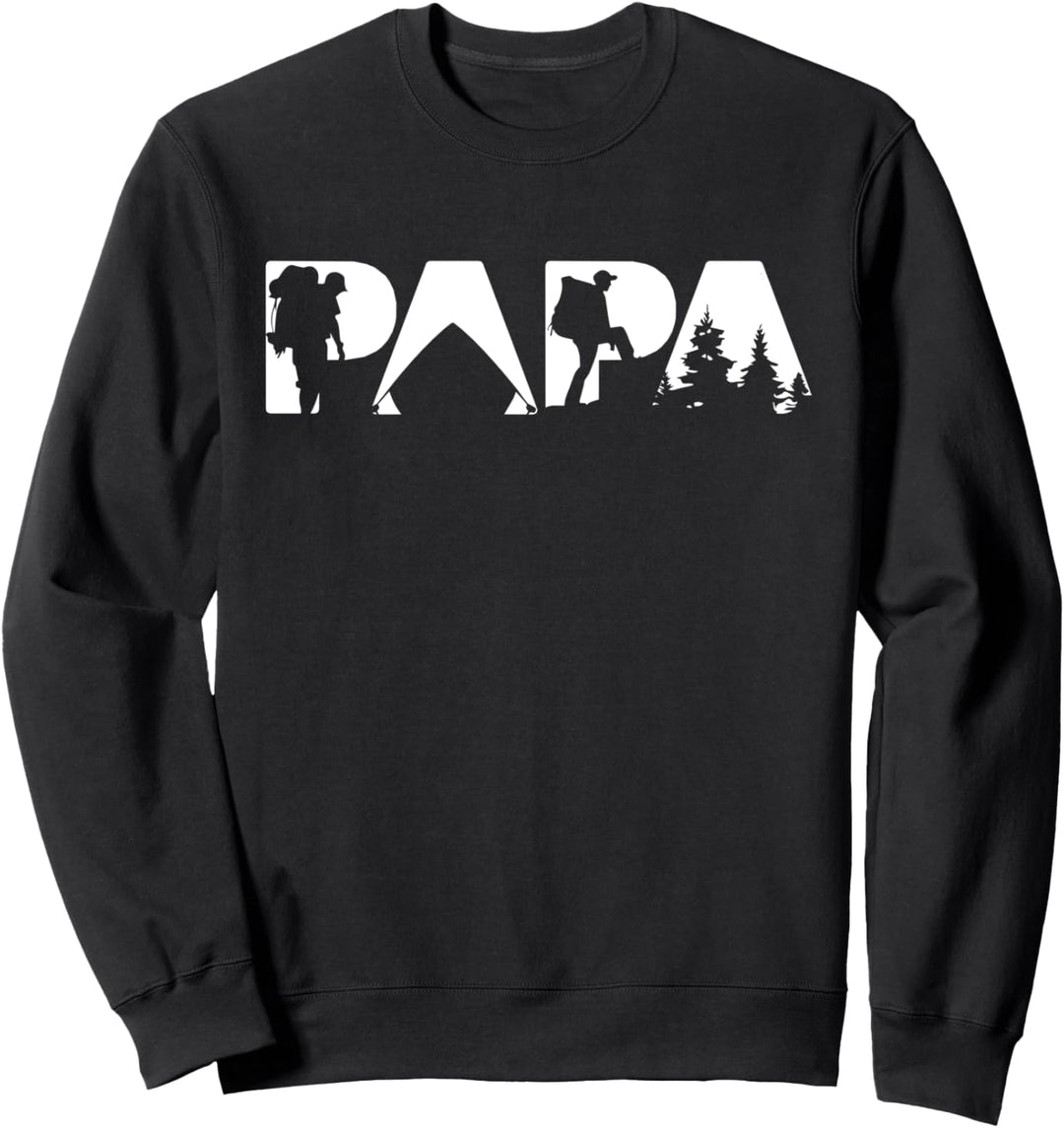 Retro-Vintage-Camping Papa, Lustiges Papa-Camping-Geschenk Sweatshirt