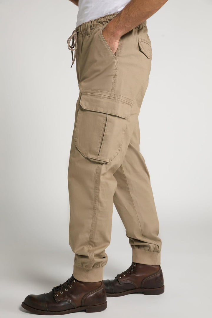 JP 1880 Herren grosse Grössen Übergrössen Menswear L-8XL Cargohose FLEXNAMIC®, viele Taschen, Modern