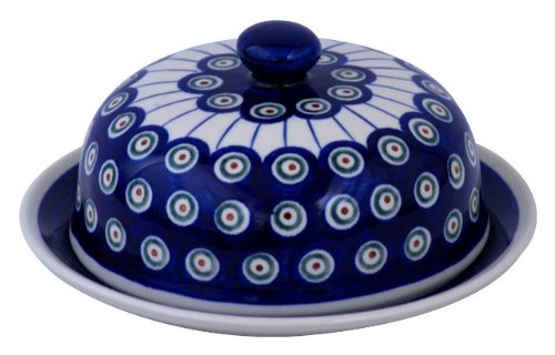 Original Bunzlauer Käseglocke M/Butterglocke für Rollbutter - Ø = 19,5 cm, Dekor 8